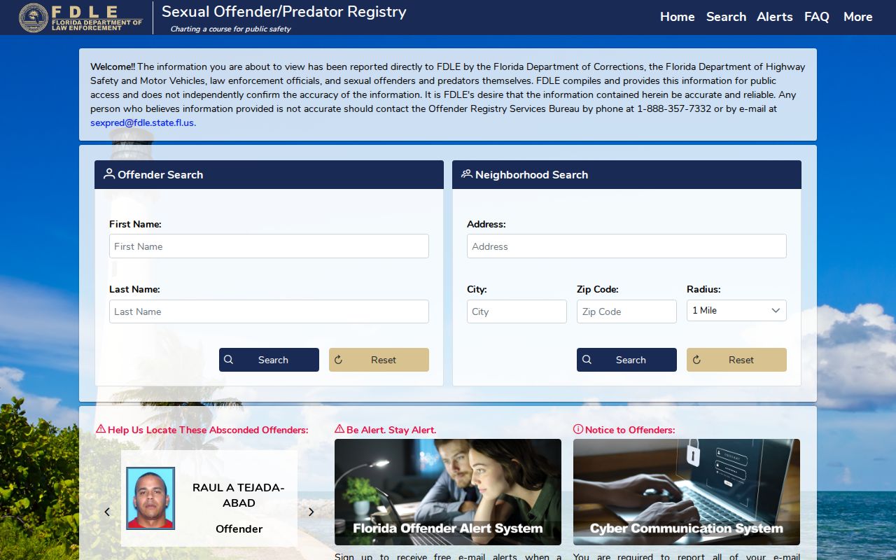 Seminole County residents directory FDLE registry
