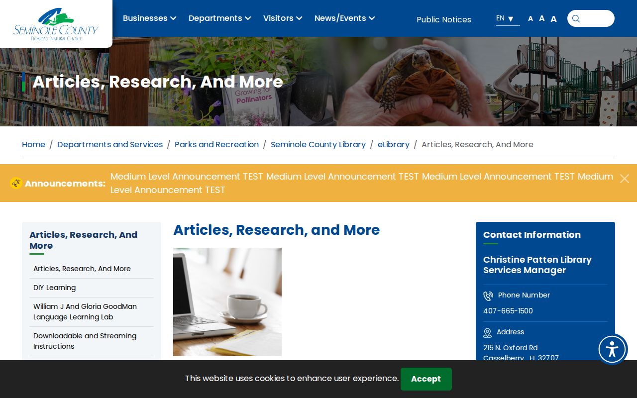 Seminole County Library historical and genealogy databases